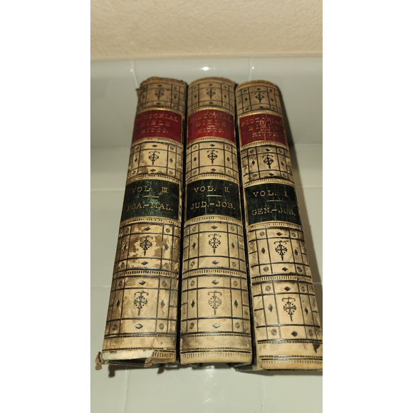 The Pictorial Bible by John Kitto 3 Vols (Gen–Malachi) 19th C. Illustrated...